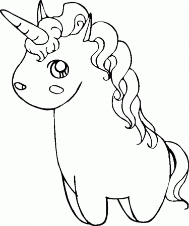 a cute unicorn Colouring Pages