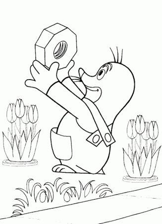 The Mole movie coloring page to print and free download