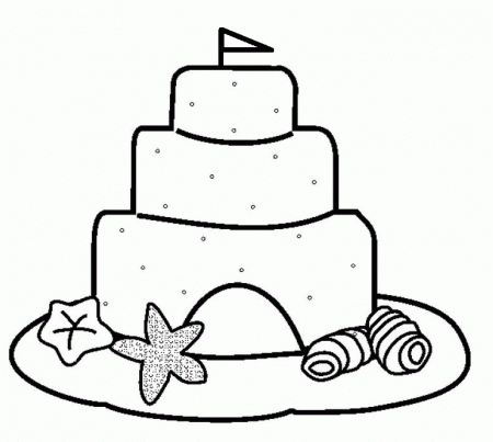 sand castle coloring page | Coloring Picture HD For Kids | Fransus 