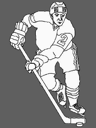 Hockey Player Coloring Pages 596 | Free Printable Coloring Pages