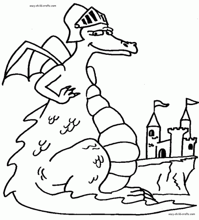 Amazing Coloring Pages: Animal coloring pages - Dragon printable 