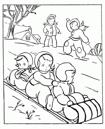 Winter Coloring Sheets | kids coloring pages | Printable Coloring 
