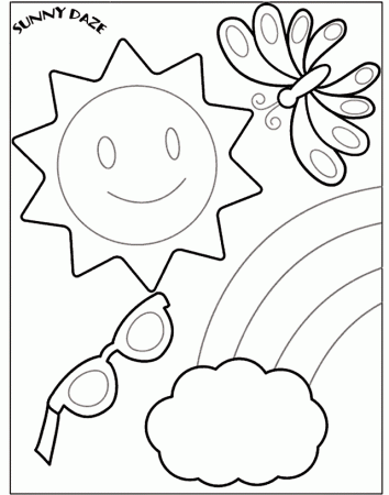 Summer Coloring Pages Picnic | Free Printable Coloring Pages