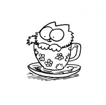 Cat in a cup - Simon´s cat — Catmoji