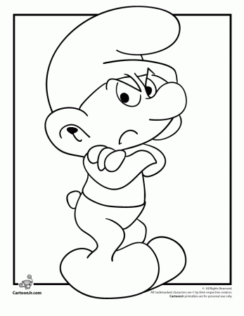 Smurf Coloring Pages PrintableColoring Pages | Coloring Pages