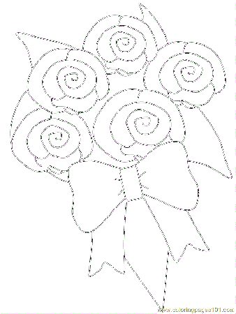 Free Printable Flower Bouquet Coloring Pages