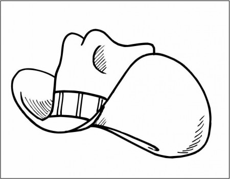 Cowboy Hat Coloring Page | Coloring Pages
