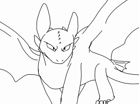 Picture Of Night Fury That Hiccup Drew How To Train Your Dragon 