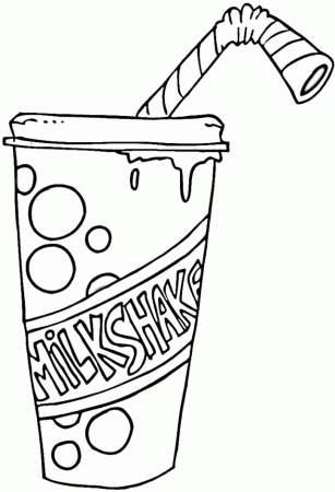 Strawberry Milkshake Coloring Online Super Coloring 170266 