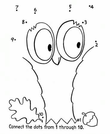 Dot-to-Dot Coloring Activity Pages | Kids Wise Owl connect the 