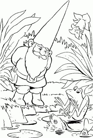 Gnome Coloring Sheets