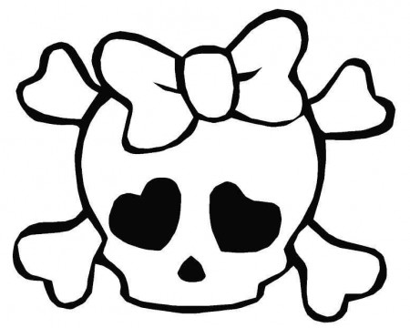 Printable Skull Coloring Pages