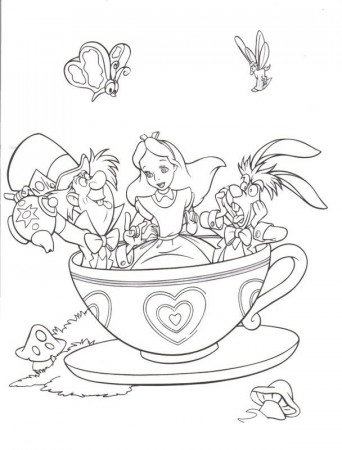 Alice In Wonderland Coloring Book | Bulbulk Com