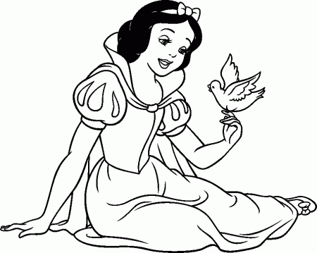 Snowwhite Coloring Pages 106 | Free Printable Coloring Pages