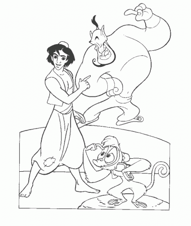 Aladdin Coloring Pages