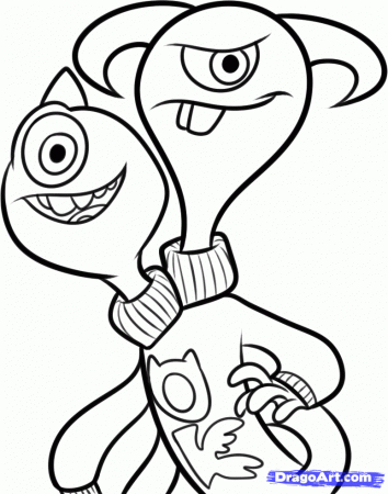 LAMINAS PARA COLOREAR - COLORING PAGES: Monster University para 