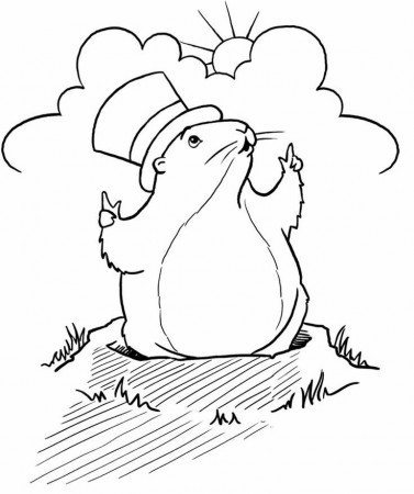 Pin by Finley Kimmie on Groundhog Day Coloring Page