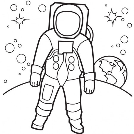 Coloring Pages Astronaut 7 | Free Printable Coloring Pages