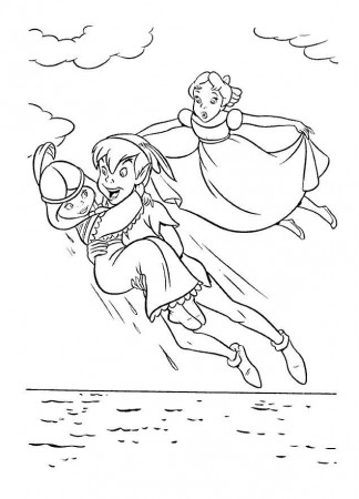 peter and angel Colouring Pages