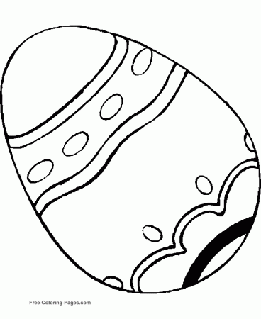 Easter coloring picture - Big Easter Egg