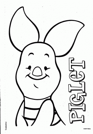Halloween Piglet Coloring Pages 2 | Free Printable Coloring Pages