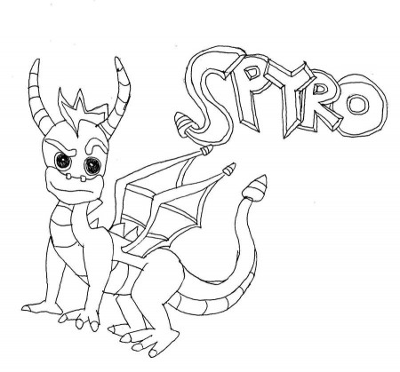 Spyro The Dragon Coloring Pages - Free Printable Coloring Pages 