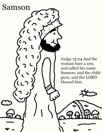 Printable Amazing Samson And Delilah Coloring Pages Coloring Page 