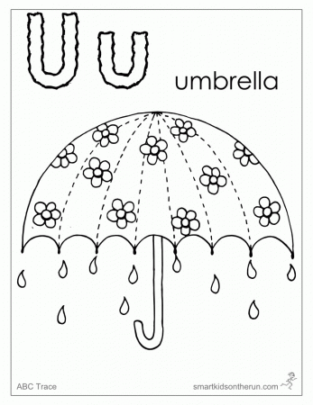 Letters Fun Coloring Pages - U