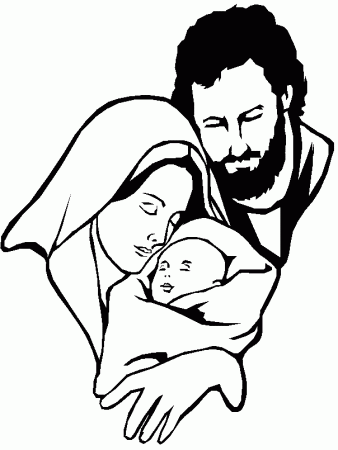 Mary And Joseph Coloring Pages - Free Printable Coloring Pages 