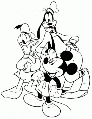Christmas Mickey Mouse Coloring Pages Christmas Mickey Mouse 