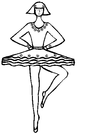 the ballerina Colouring Pages (page 2)