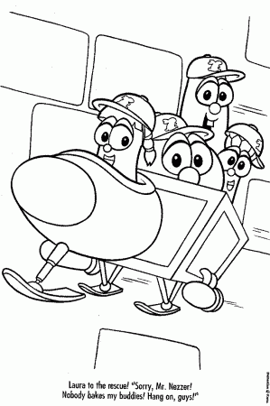Image 21 Veggie Tales Christian Coloring Pages Coloring Pages