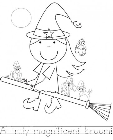 room on the broom activities for kids | Kid Color Pages