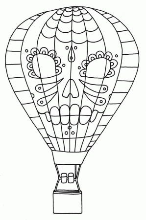 Hot Air Balloon Printable Coloring Pages | Laptopezine.