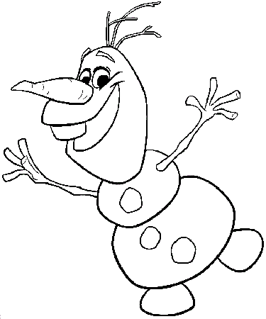 olaf and elsa Colouring Pages (page 2)