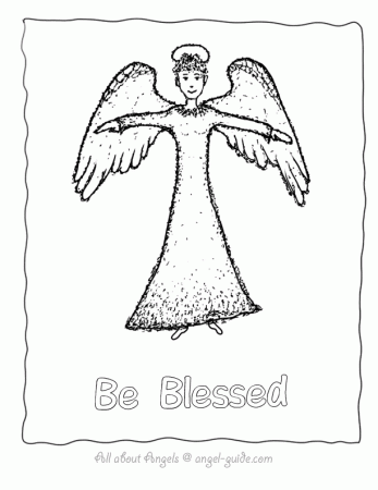 Angel Coloring Pages,Beautiful Angel Printables, Angel Templates 