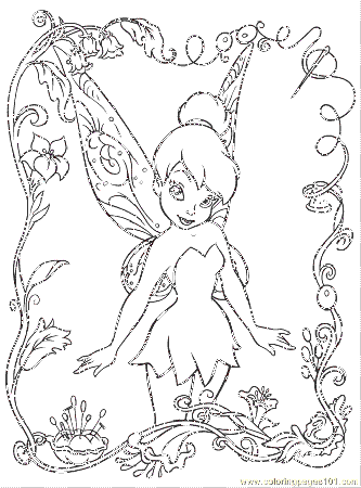 printable coloring page disney fairy cartoons fairies