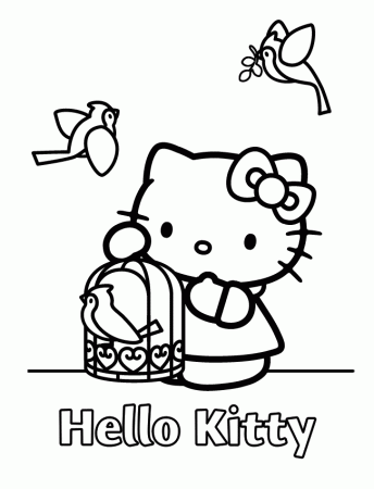 hello kitty 13 Colouring Pages (page 2)