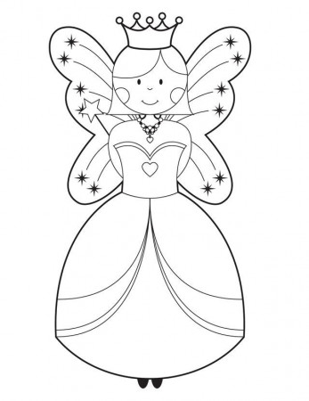 Fairy - Free Printable Coloring Pages | Rainbow Fairy Princess Birthd…