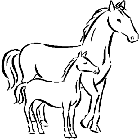 horse coloring page - smilecoloring.com