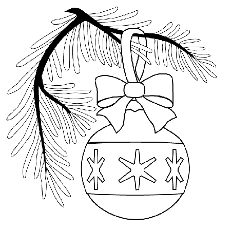 Christmas Ornament Picture - Christmas Ornament Coloring Page