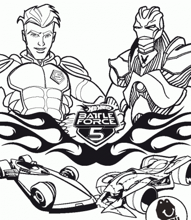 Battle Force 5 Coloring Page