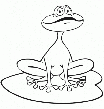 Lily Pad Coloring Page - HD Printable Coloring Pages