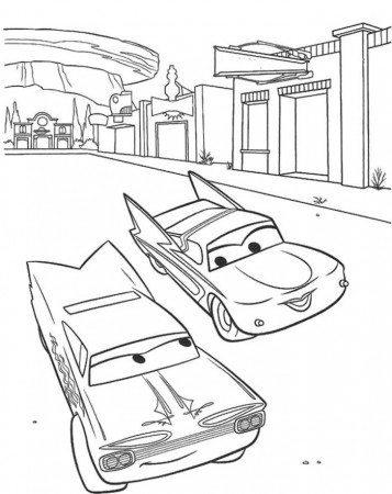 Pixar Cars Fall In Love Coloring Page - Pixar Car Coloring Pages 