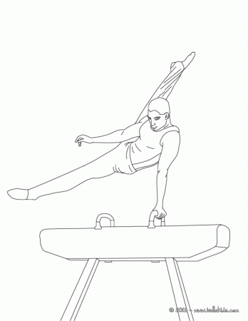 Funny Gymnastics Sport Coloring Pages Awu Source | Laptopezine.