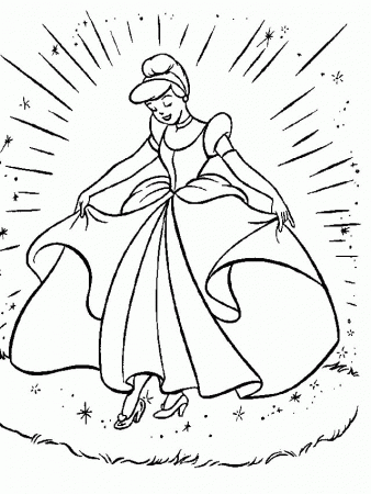 cinderella coloring pages