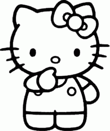 Pix For > Kitty Clip Art Black And White