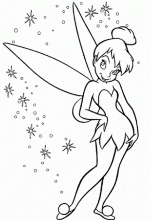 Fairy Tinkerbell Printable Coloring Pages For Girltinkerbell 97583 