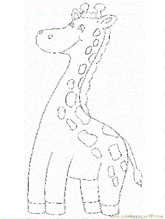 Coloring Pages Color Giraffe (Mammals > Giraffe) - free printable 