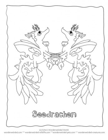 Cartoon Coloring Pictures Seadragon, Echo's Seahorse Coloring Pages